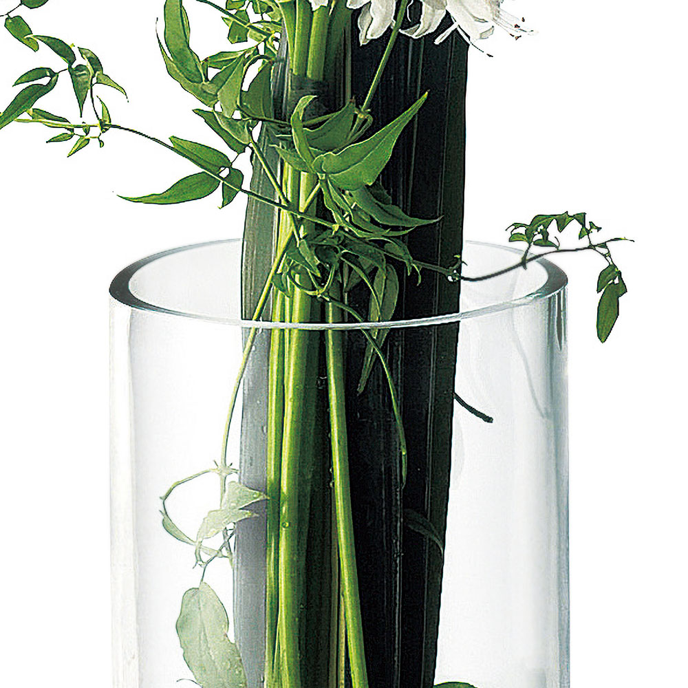 骨董 時代ガラス 希少 流線 スパイラル 反り口 円柱型 筒型 花器 花瓶