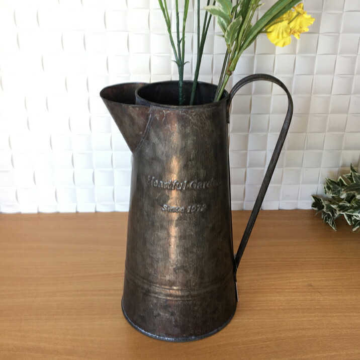 楽天市場】プランター ブリキ おしゃれ ポット アンティーク 水差し
