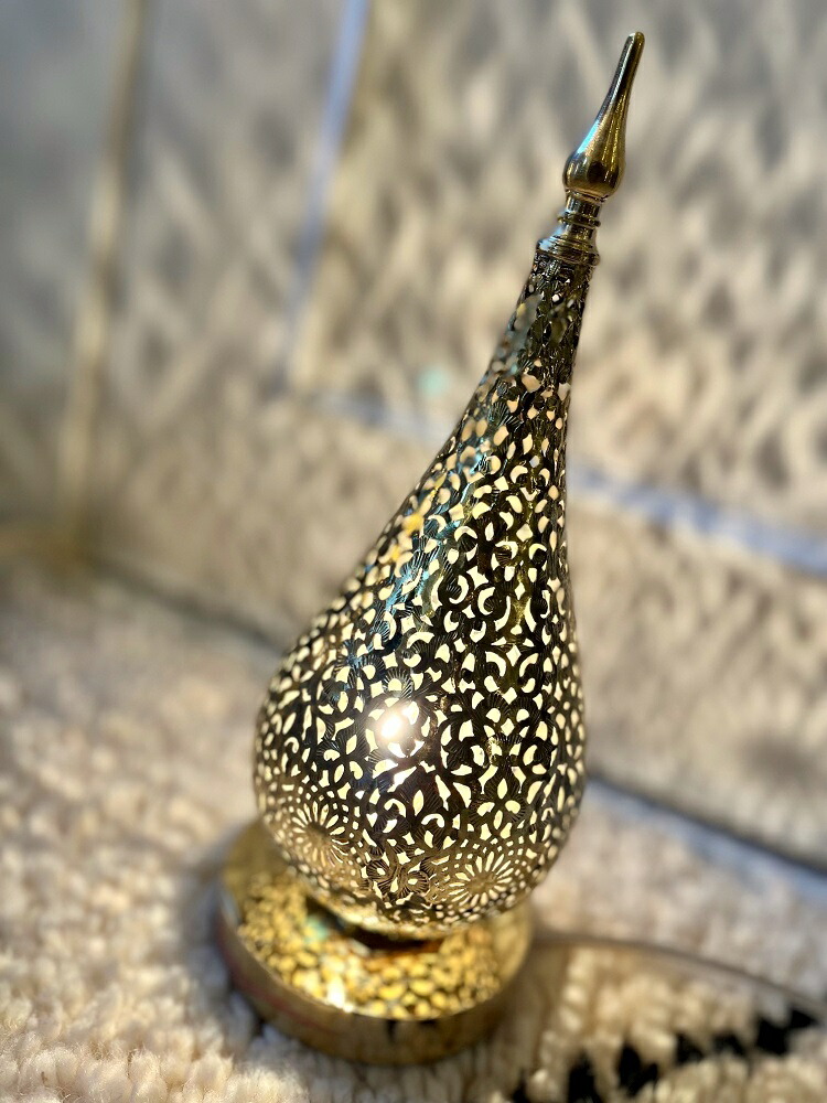 モロッコ製の真鍮（しんちゅう）ランプ ユニーク XMR28DSC00591_R.jpg