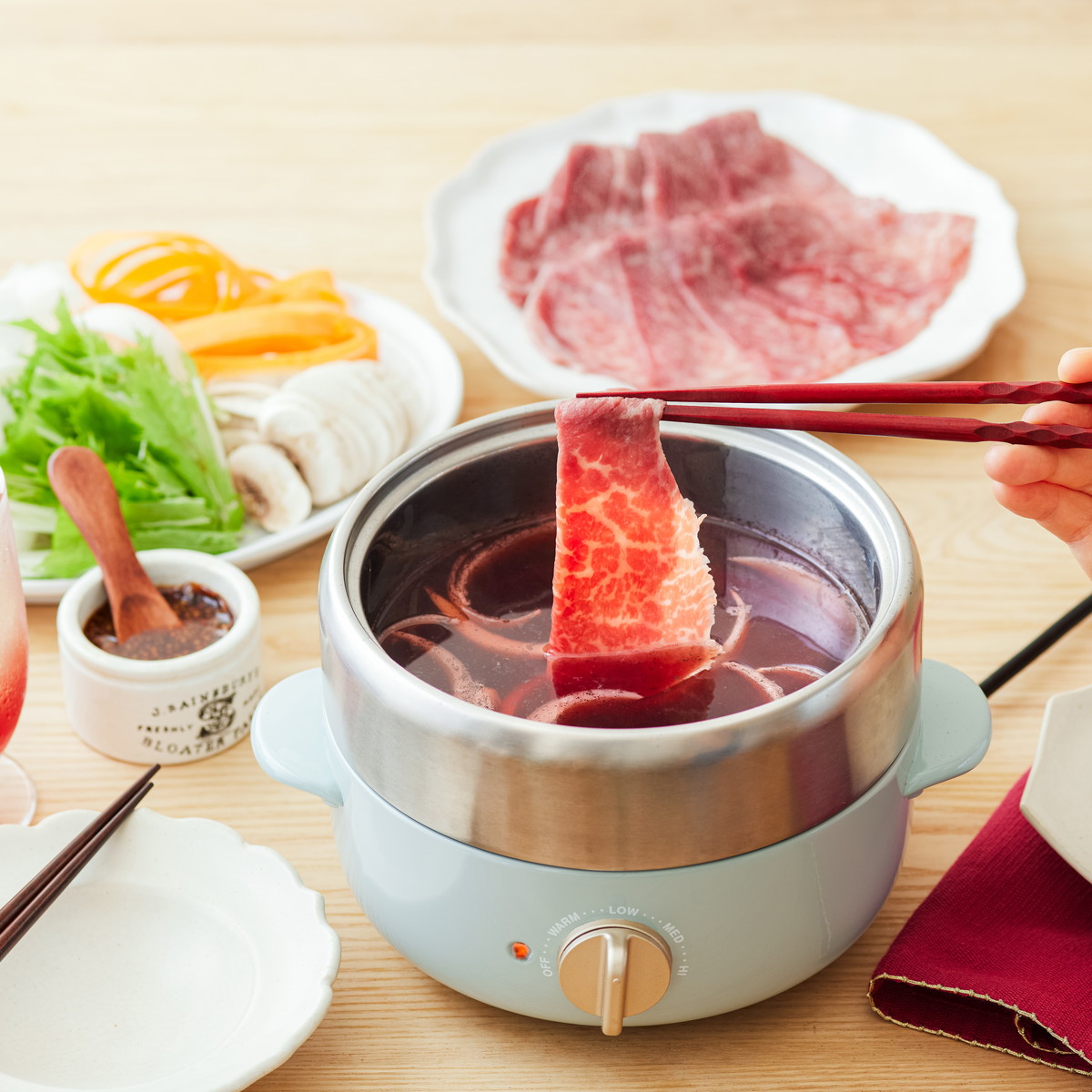BRUNO Multi Grill Pot レッド 新品未開封］BRUNO グリルポット レッド