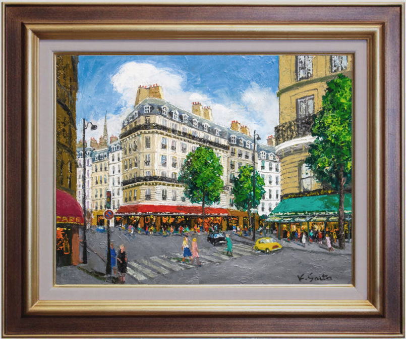 斉藤要 モンパルナス 油絵・油彩 Amazon.co.jp: 斉藤 要