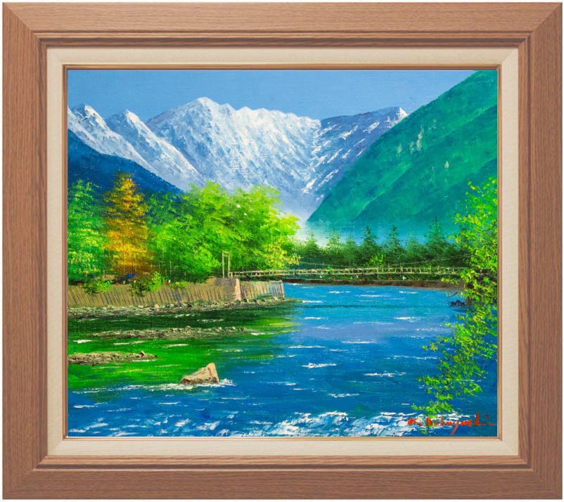 油絵絵画 小林幸三「神戸風景」 小林幸三「神戸港」油絵・油彩画 F6 (6