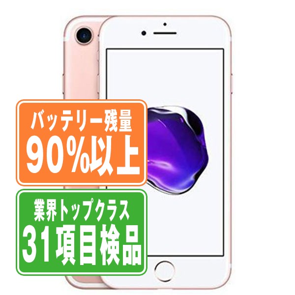 Apple iPhone7 128GB ローズゴールド SIMロックなし iPhone 7 128GB