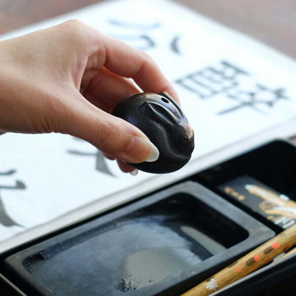 楽天市場】水滴 書道 高岡銅器 ウサギ : がらんどう