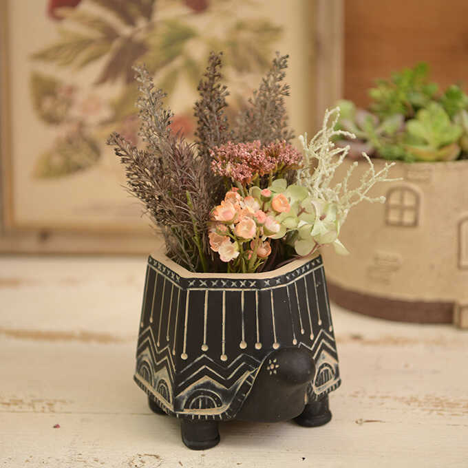 楽天市場】プランター おしゃれ 屋外 アンティーク 鉢 かわいい 六角