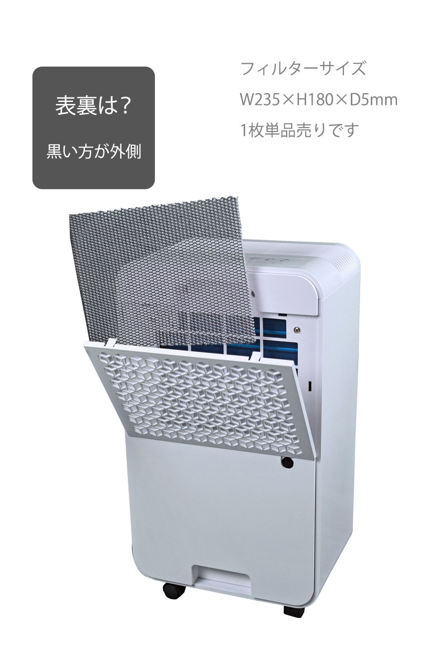 楽天市場】コンプレッサー式 除湿機 除湿器 専用フィルター 交換用 1枚