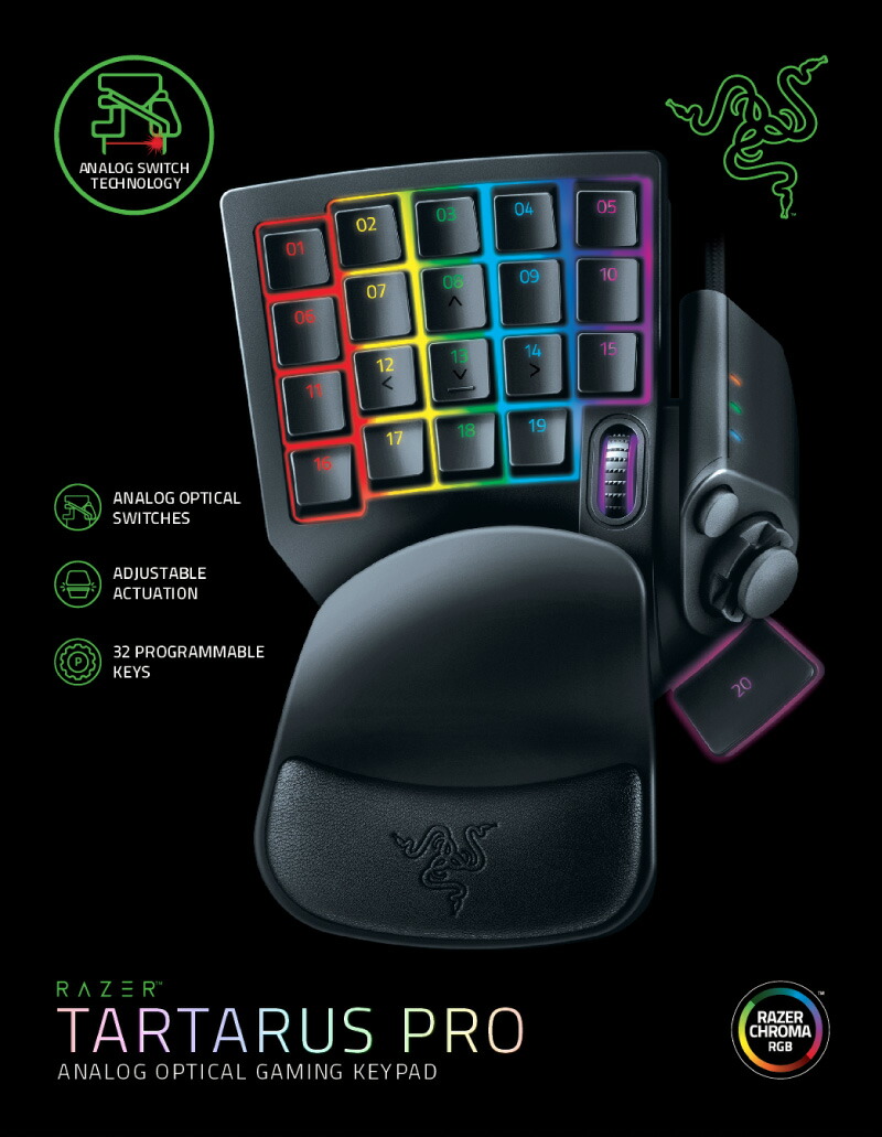 Razer Tartarus Pro 左手デバイス＆ Ewin ミニキーボード Amazon.co.jp