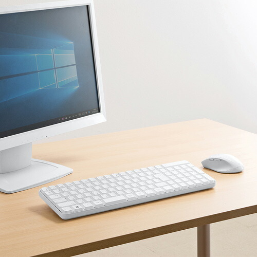 楽天市場】キーボード ワイヤレス マウス付き テンキー付き 静音 無線