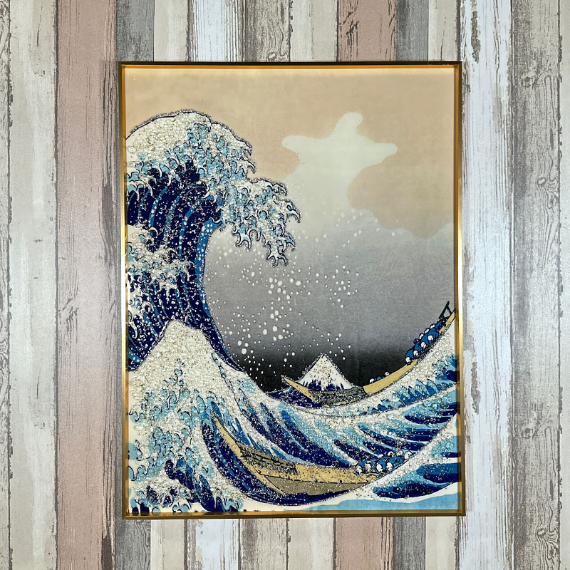 楽天市場】水晶パネル アートパネル 60×80cm 富嶽三十六景 風景 金