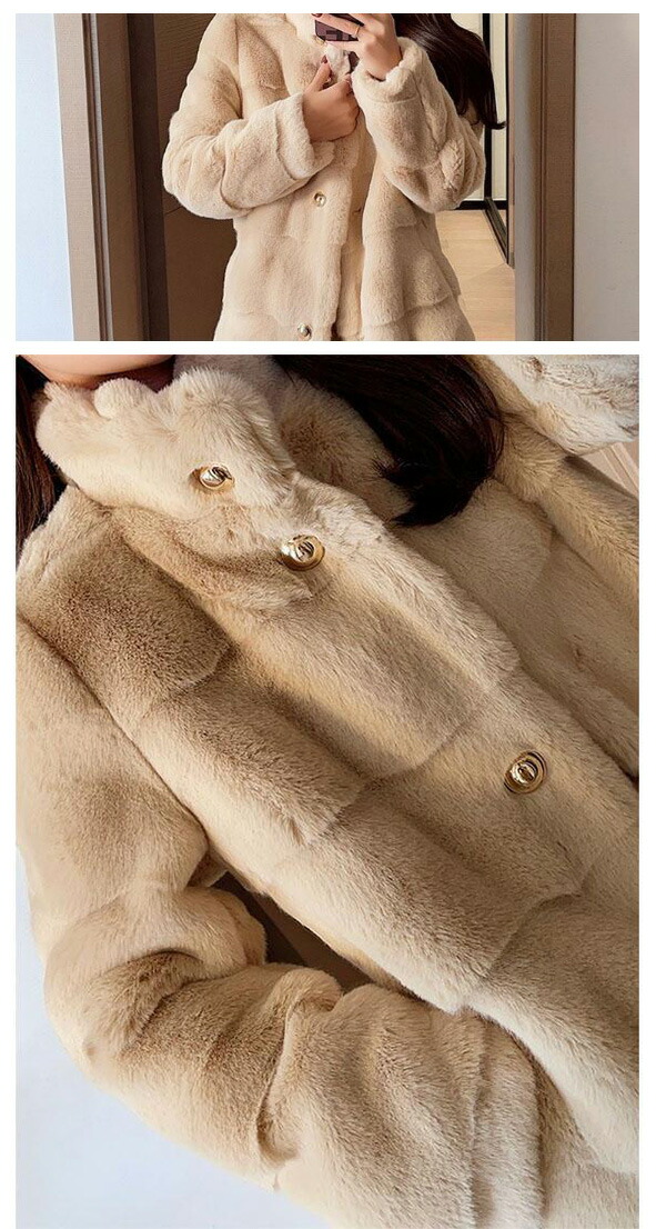 楽天市場】ファーコート ロング丈 レディース おしゃれ 冬 エコファー