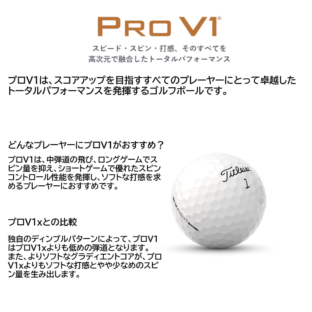 楽天市場】【2025年2月発売予定】タイトリスト 2025 PRO V1 ホワイト