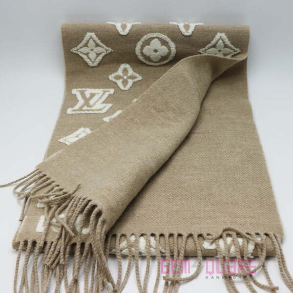 楽天市場】【M94851】ルイヴィトン マフラーLV3D ブランクベージュ