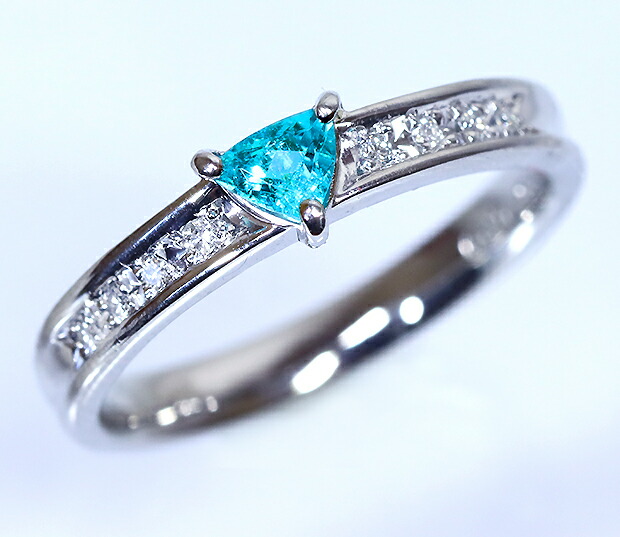 ブルーネオンとピンクの輝き☆パライバトルマリン&ピンクダイヤモンド