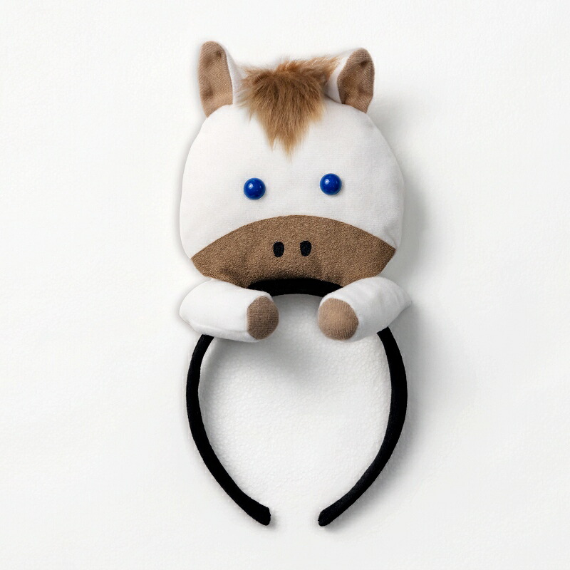 楽天市場】のっかり馬カチューシャ ホワイト [馬 コスプレ かぶりもの