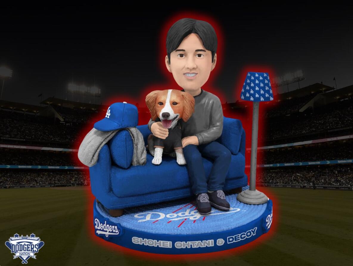 ドジャース大谷翔平&デコピン ボブルヘッド 大谷翔平8/28 来場者限定