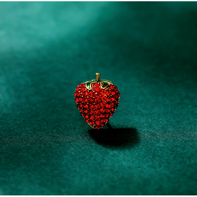 楽天市場】スワロフスキー 苺 ( ストロベリー ) ブローチ ミニサイズ
