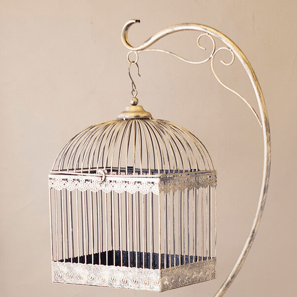 楽天市場】鳥かご バードケージ ハンギングスタンド セット