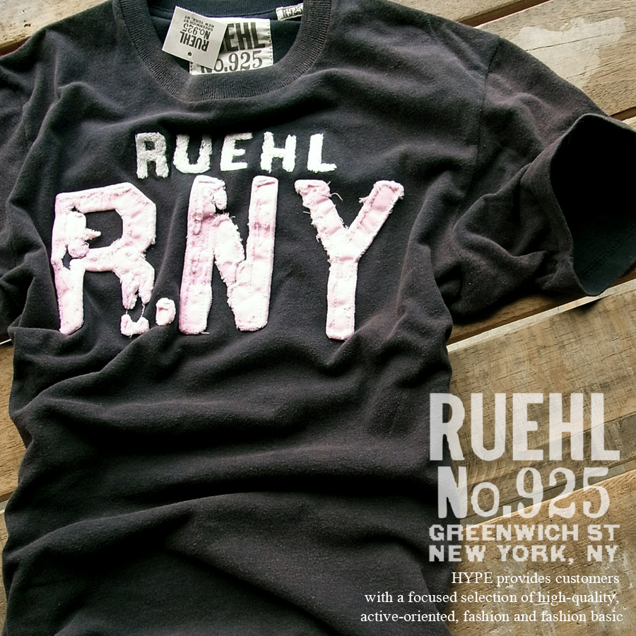楽天市場】RUEHL No.925 ルール Tシャツ メンズ 正規品 アップリケ