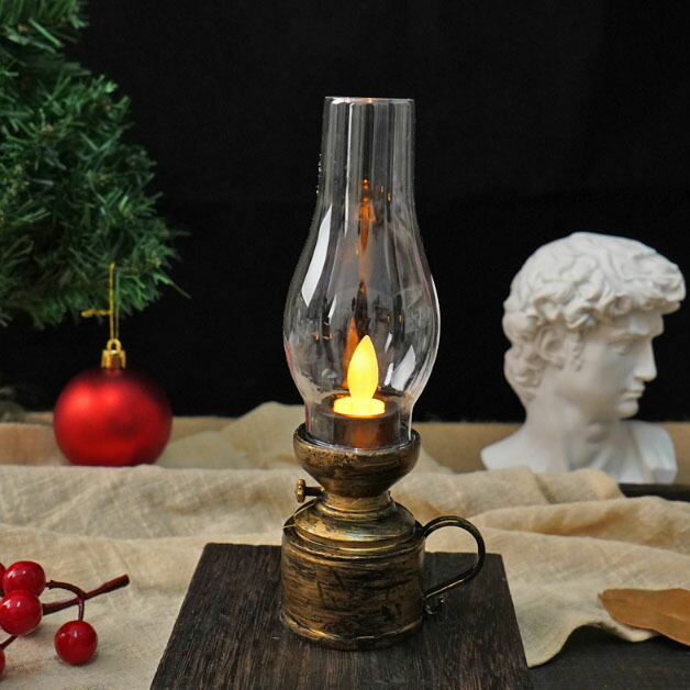 楽天市場】【light257】レトロ灯油ライト風 キャンドルライト