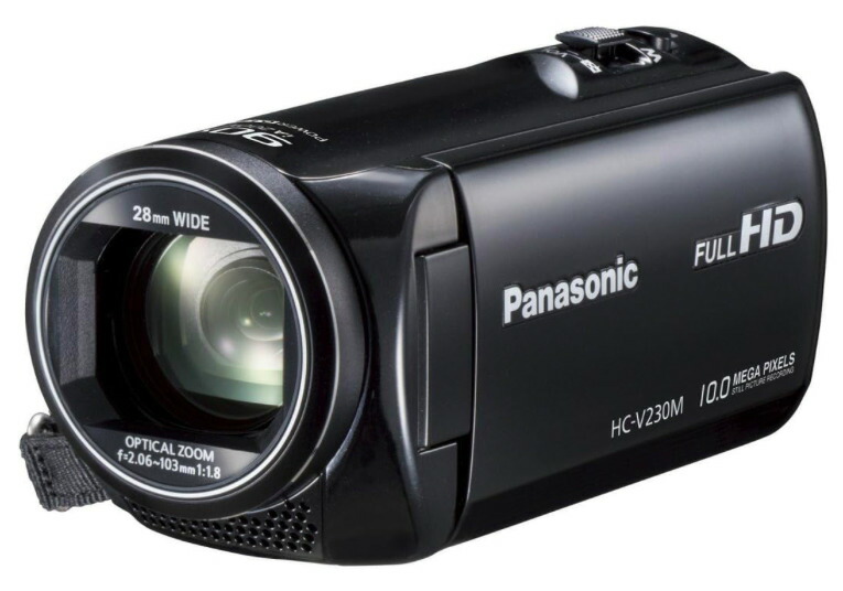 楽天市場】パナソニック デジタルハイビジョンビデオカメラ hc－v300m
