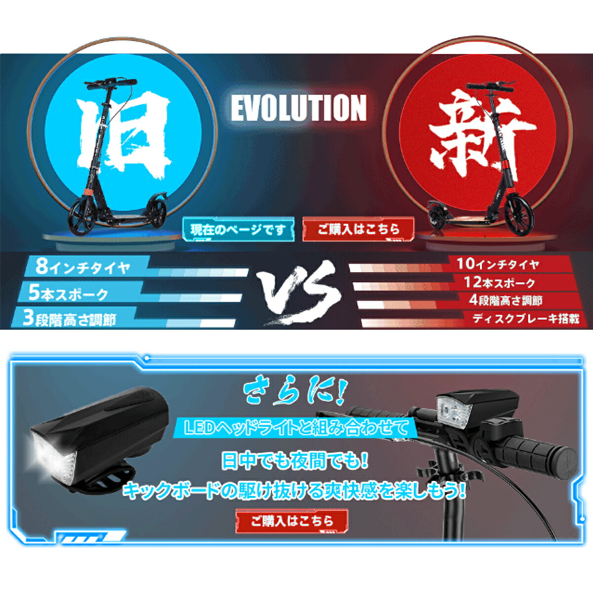 楽天市場】＼楽天ランキング1位／ キックボード キックスクーター