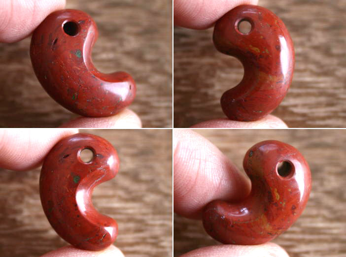 楽天市場】佐渡赤玉石勾玉 AM0042 25mm*17mm*10.8mm : 糸魚川ヒスイの店