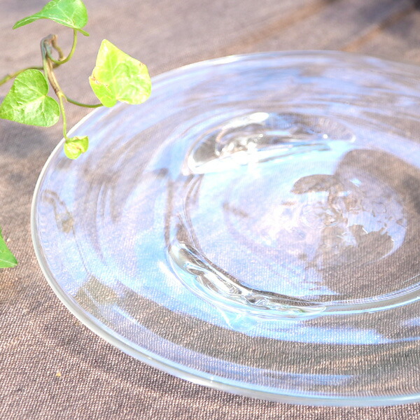 楽天市場】ガラス 三つ足プレート ガラス皿 作家：原光弘 : HIRYU