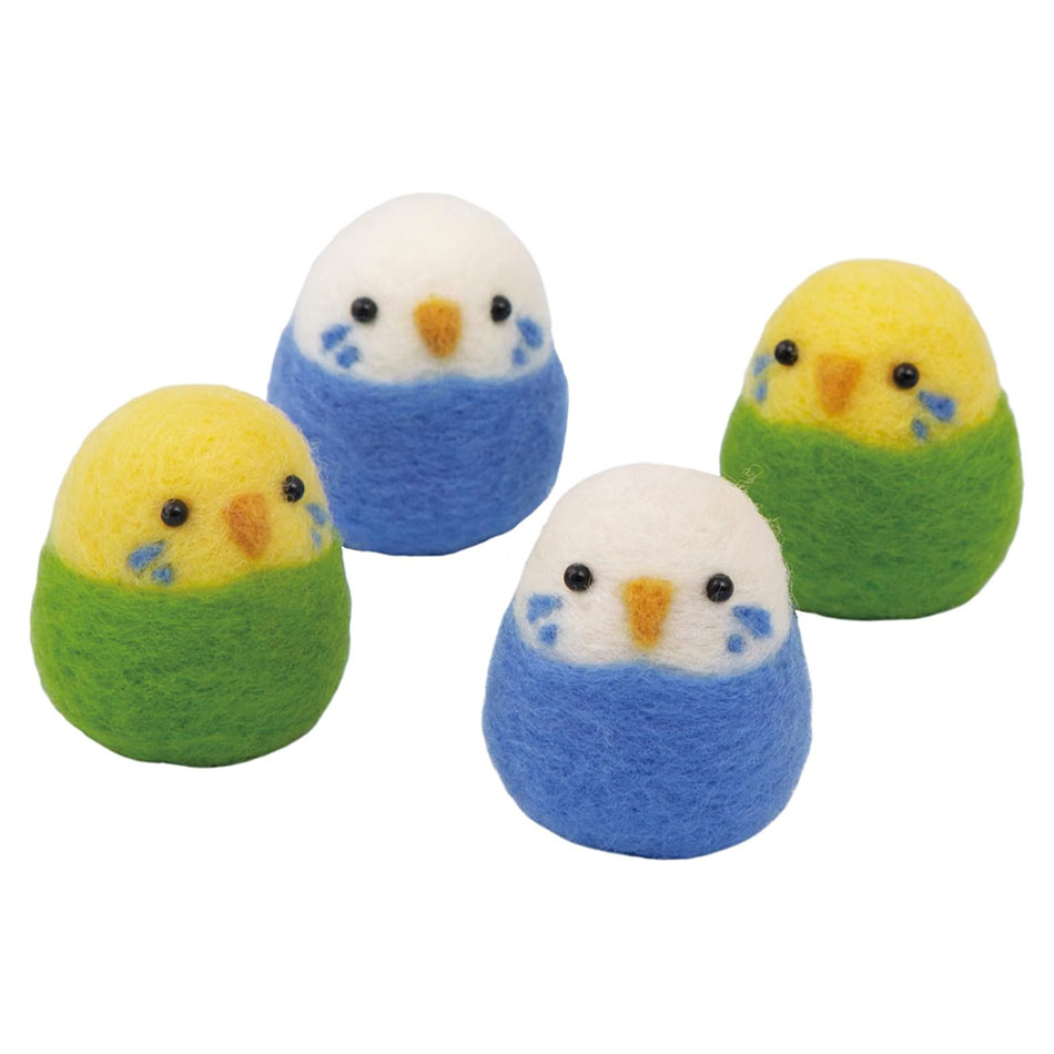 楽天市場】セキセイインコ 手作りキット 赤ちゃんインコ4羽 フェルト