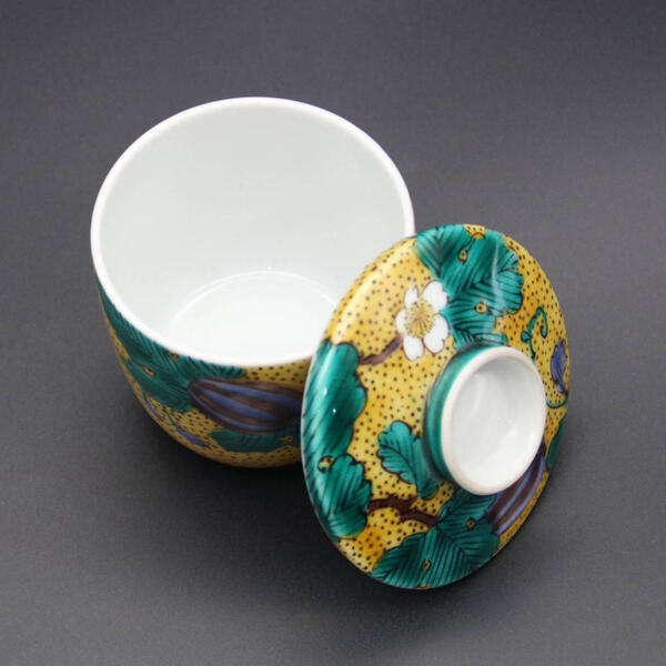 楽天市場】三ツ井為吉 九谷焼茶碗蒸し（蒸し碗）吉田屋からす瓜 : 九谷