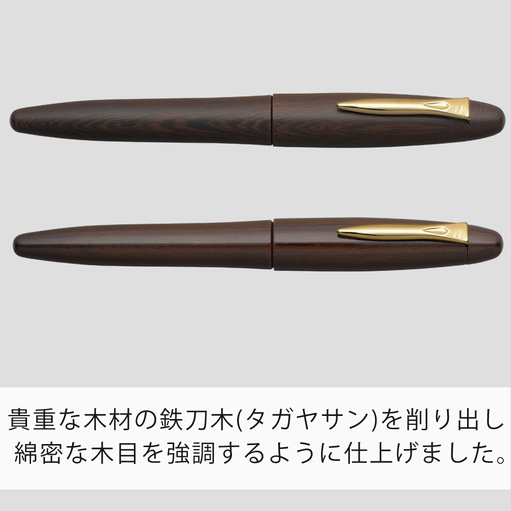 楽天市場】プラチナ万年筆 出雲 鉄刀木 PIZ-50000T マット グロス 細字