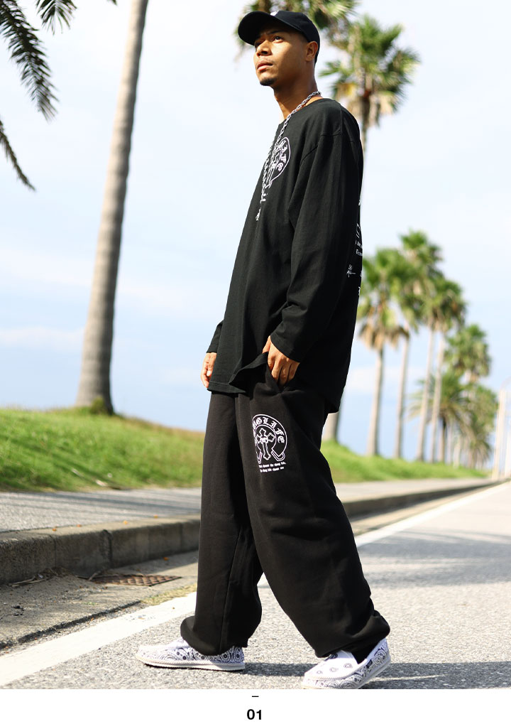 楽天市場】ACE FLAG 上下セット 長袖 ブランド スケボー メンズ 黒