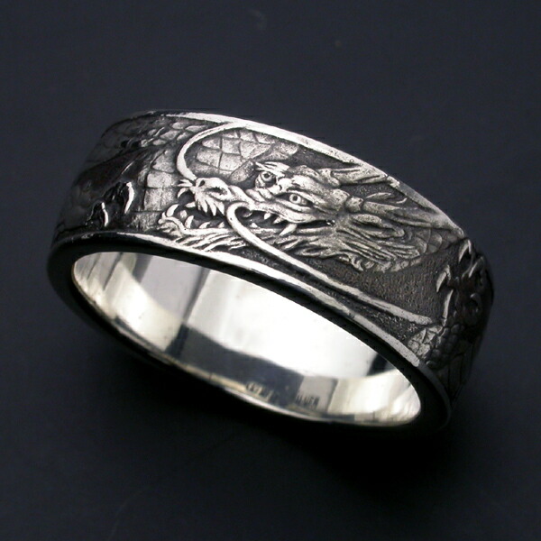 楽天市場】昇龍リング・左龍 シルバーリング 銀 メンズアクセ 指輪 龍