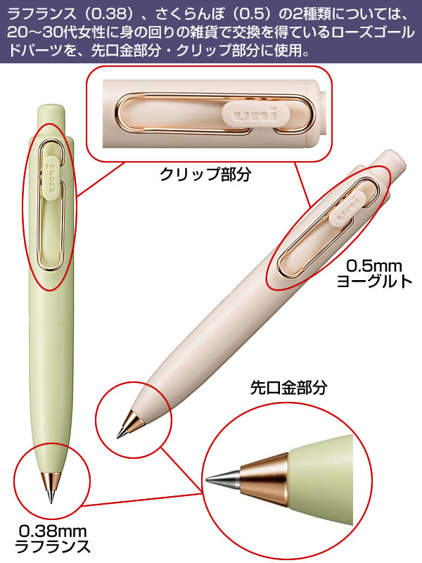 楽天市場】三菱鉛筆 ユニボール ワン P 0.38 3色（3本）セット ボール