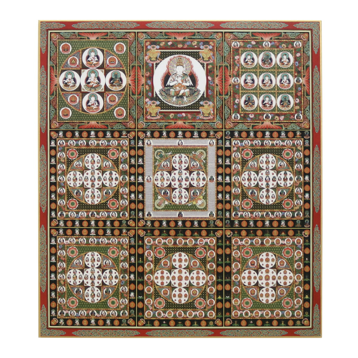 楽天市場】仏画色紙 金剛界曼荼羅 送料無料 送料込み （※送料無料は