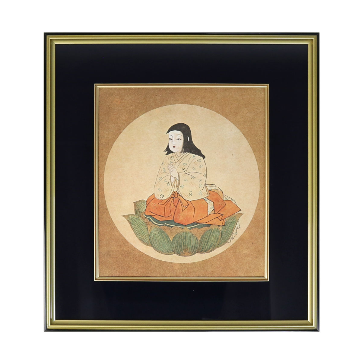 楽天市場】仏画色紙 額入り 稚児大師 額 色紙額 : 御朱印帳の高野山法徳堂