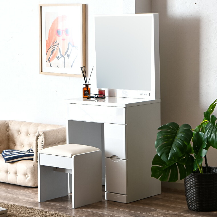 楽天市場】【ポイント5倍 ~2/10 1:59まで】一面鏡 ドレッサー 白