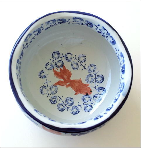 楽天市場】金魚鉢 おしゃれ 陶器 メダカ鉢 和風 レトロ アンティーク