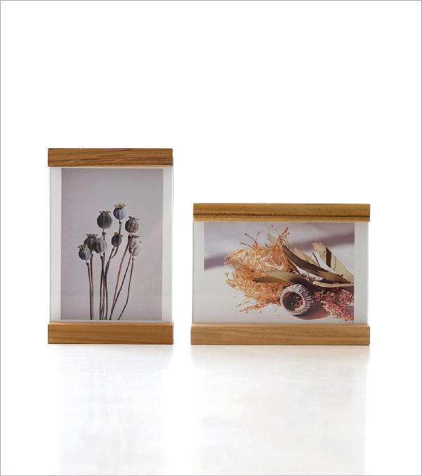 楽天市場】フォトフレーム 写真立て ハガキサイズ 2個セット 木製