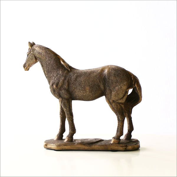 楽天市場】馬 うま ウマ 置物 オブジェ おしゃれ ブロンズ風 雑貨