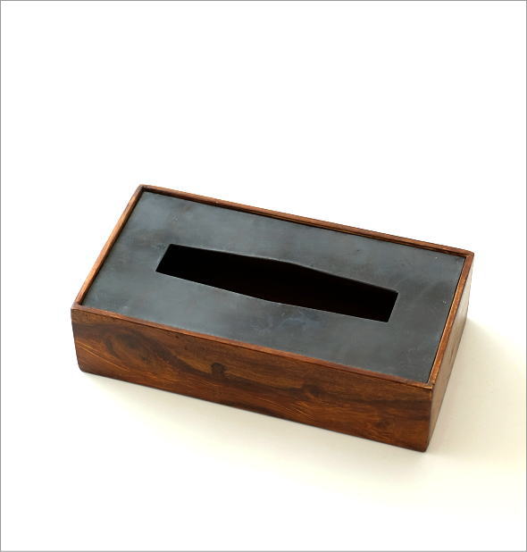 楽天市場】ティッシュケース 木製 アイアン おしゃれ シンプル 木