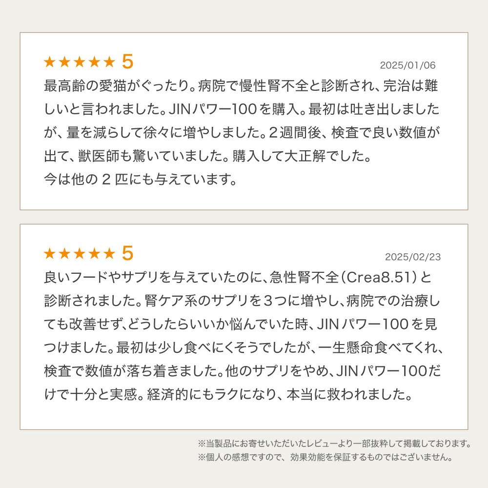 楽天市場】5歳からのケア 『JINパワー100』 イヌトウキ 犬 猫 腎臓