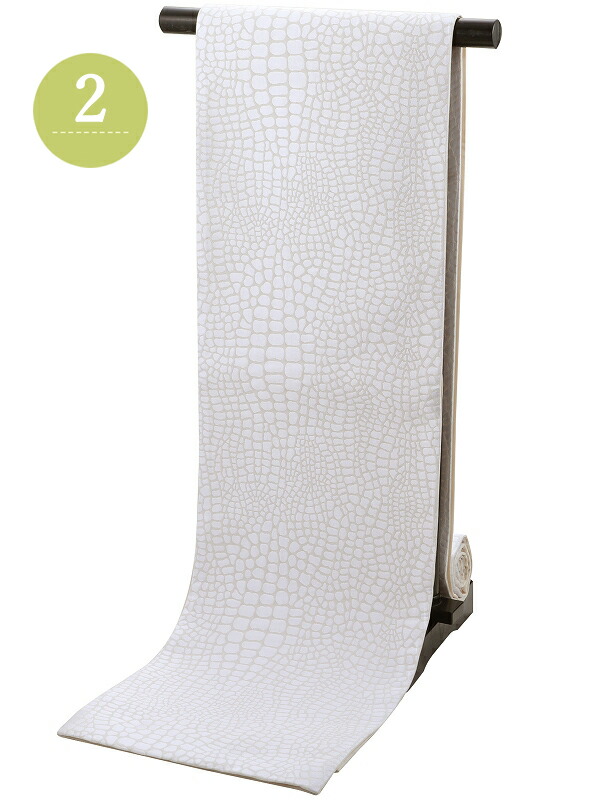 楽天市場】お仕立て上がり 振袖用 クロコ風 型押し柄 袋帯 日本製 全3