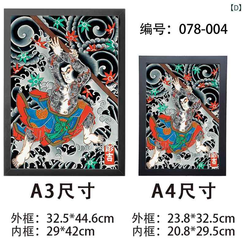 楽天市場】ポスター フォトフレーム 入れ墨 絵 A3 A4 タトゥー