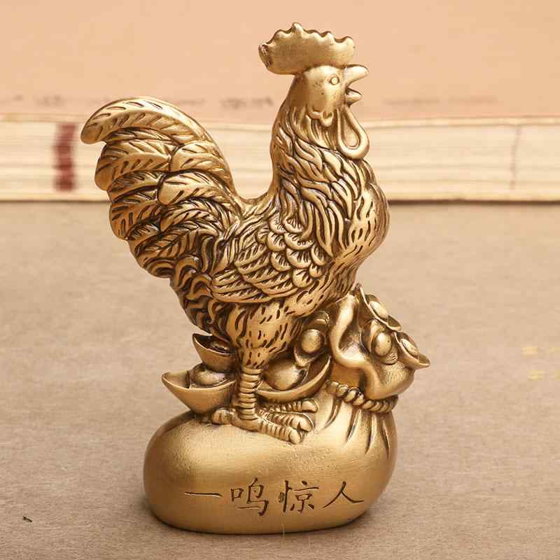 鶏 置物 ペア 金属工芸 高田銅器 S 【公式通販】