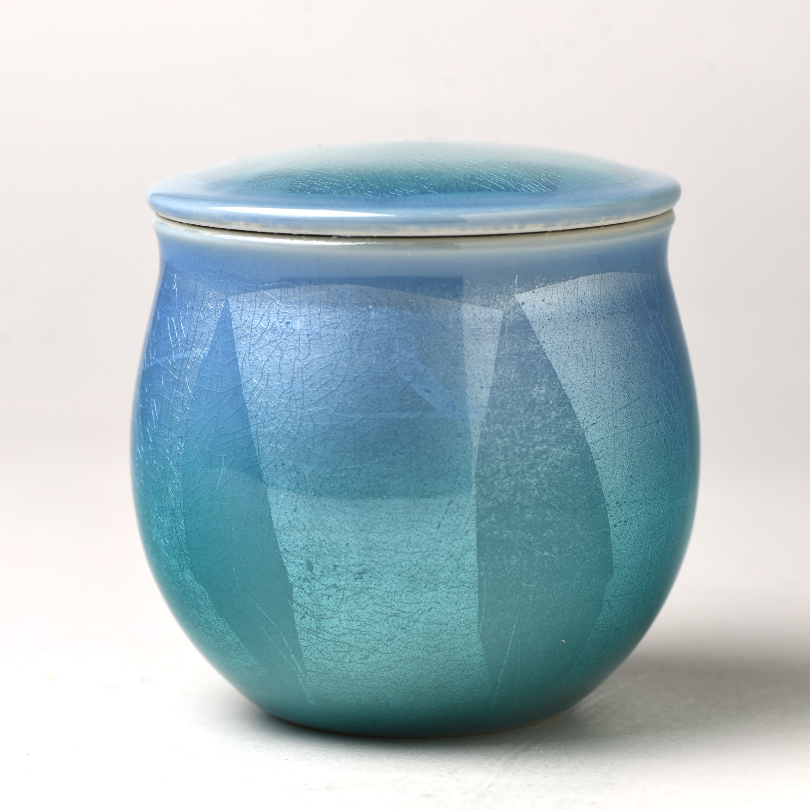 楽天市場】骨壷 ミニ骨壺 九谷焼 3寸（口径） 銀彩ピンク 銀彩ブルー