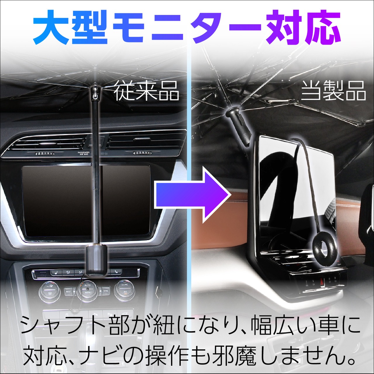 楽天市場】サンシェード 車 フロント 携帯電話 ワンタッチサンシェード