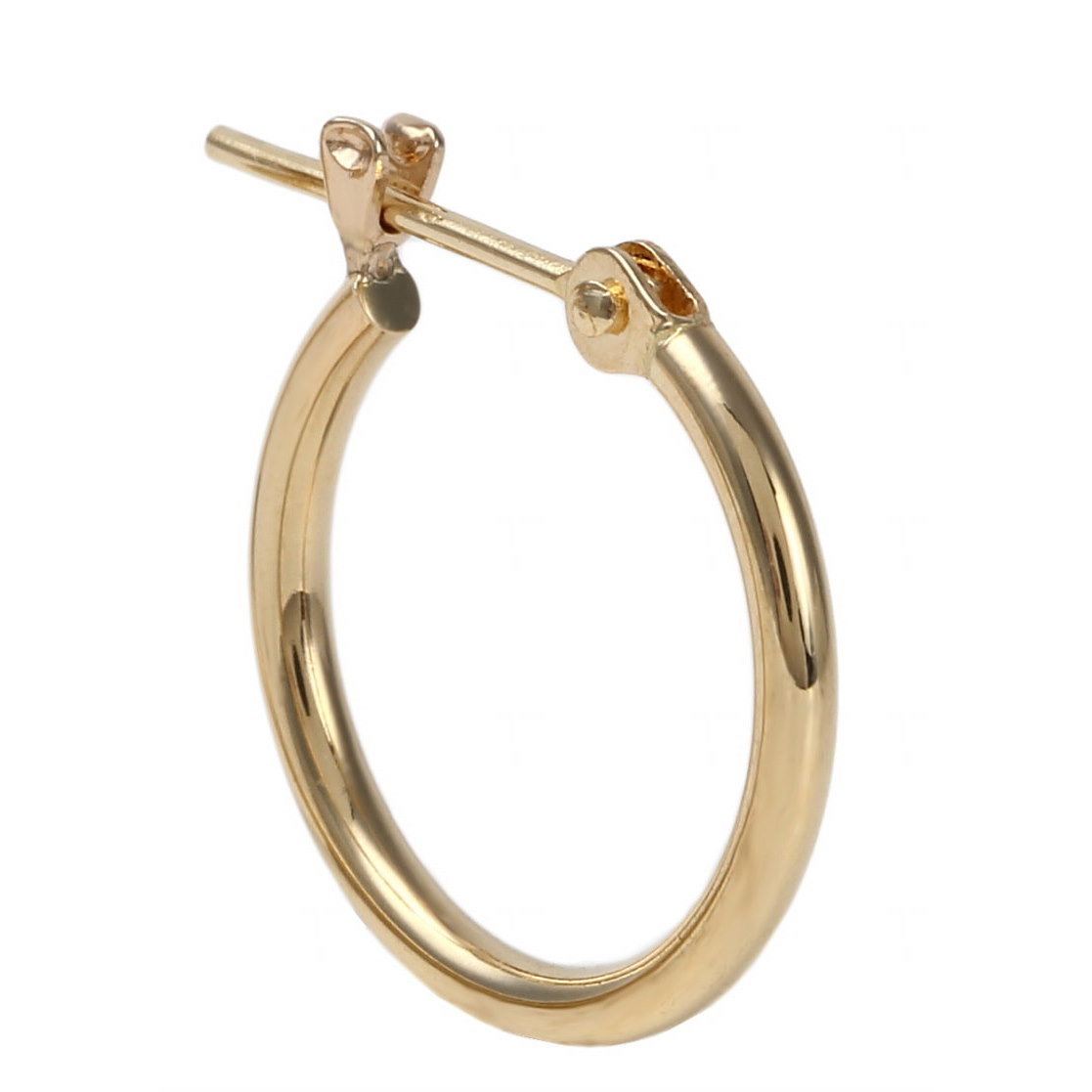 楽天市場】＼楽天ランキング1位／ 18金 フープピアス 1.5×15mm 片耳