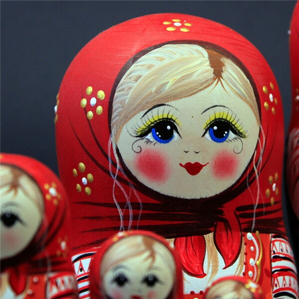 楽天市場】マトリョーシカ ロシア人形 木製 7体セット 伝統工芸品