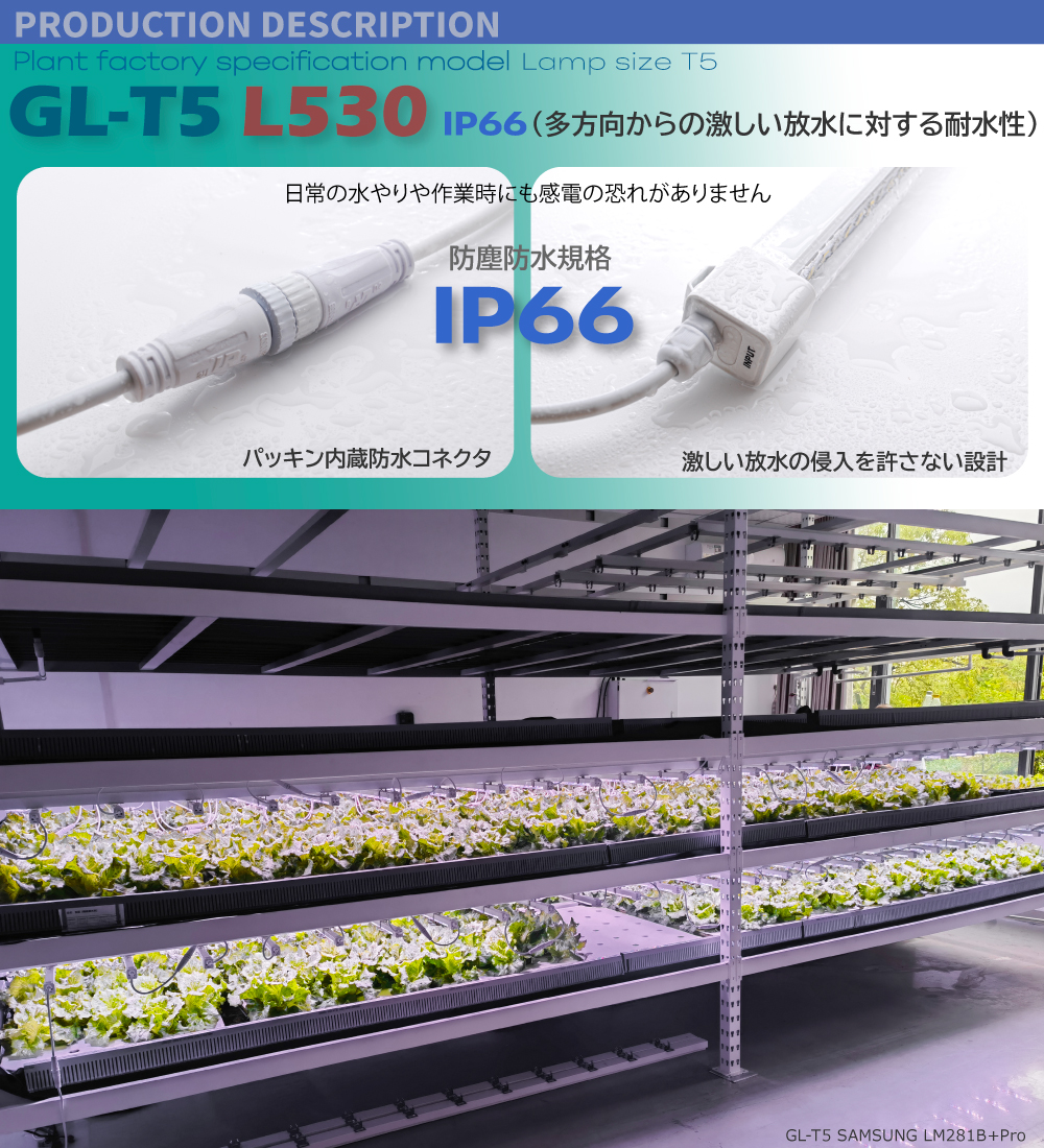 楽天市場】HaruDesign 植物育成ライト GL-T5 L530 18Wx2本 サムスン