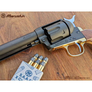 マルシン製コルトSAA アーティラリーブラックHW 木製グリップ